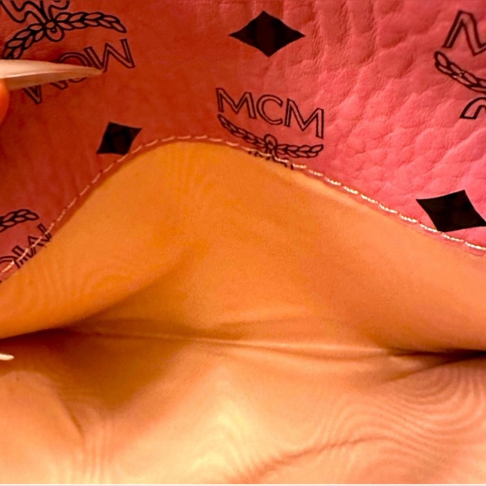MCM Pink Logo Envelope Pouch -New. Additional colors available. - Picture 5 of 14